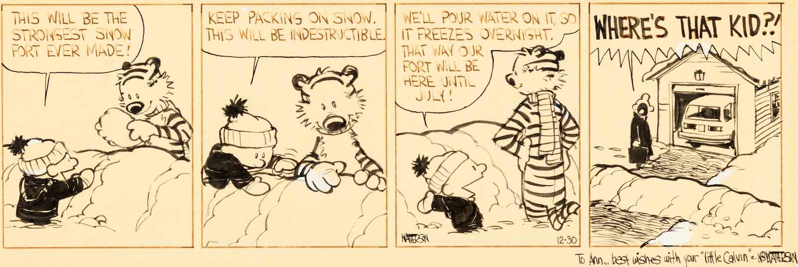 Calvin and Hobbes strip