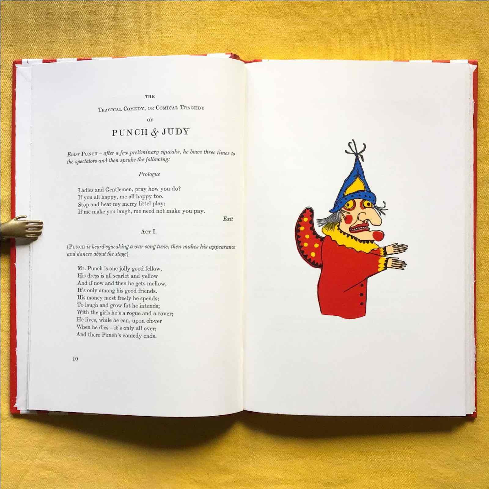 An inside page of The Tragical Comedy of Punch &amp; Judy