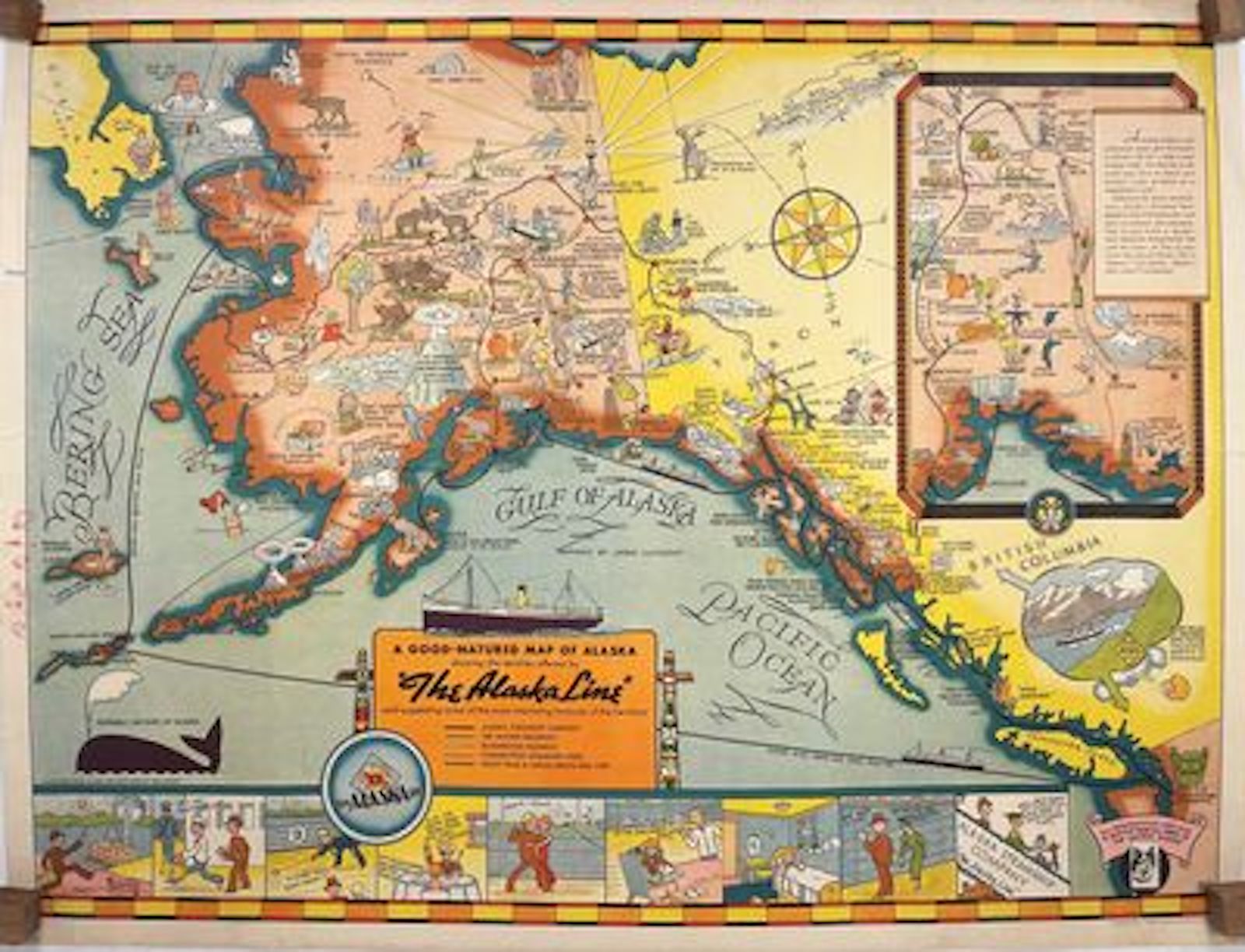 The Good-Natured Map of Alaska by Edward Camy