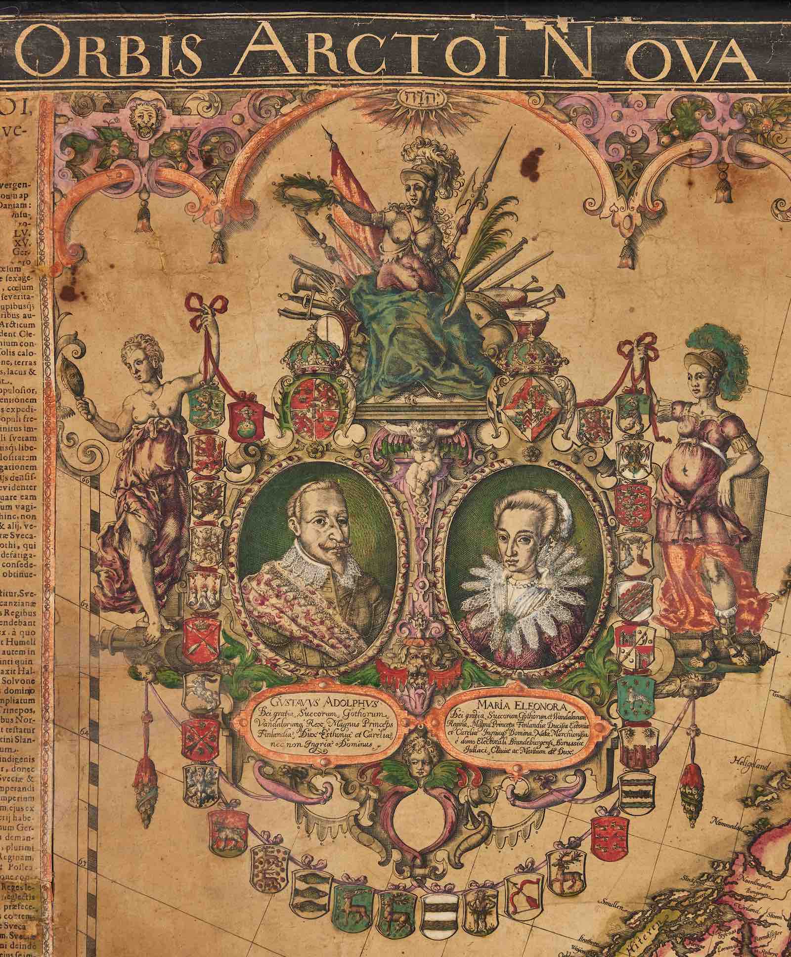 Cartouche on the map