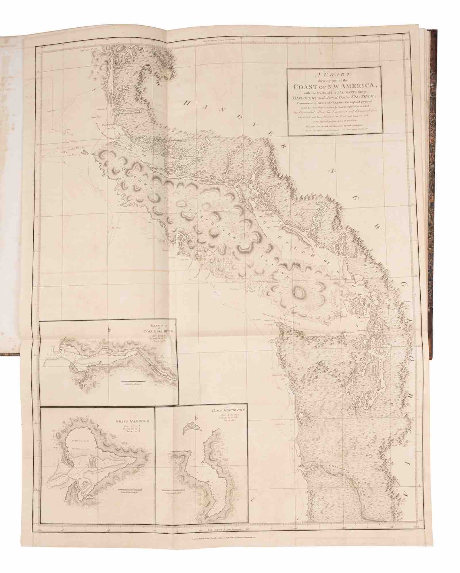 Vancouver's A Voyage of Discovery with atlas