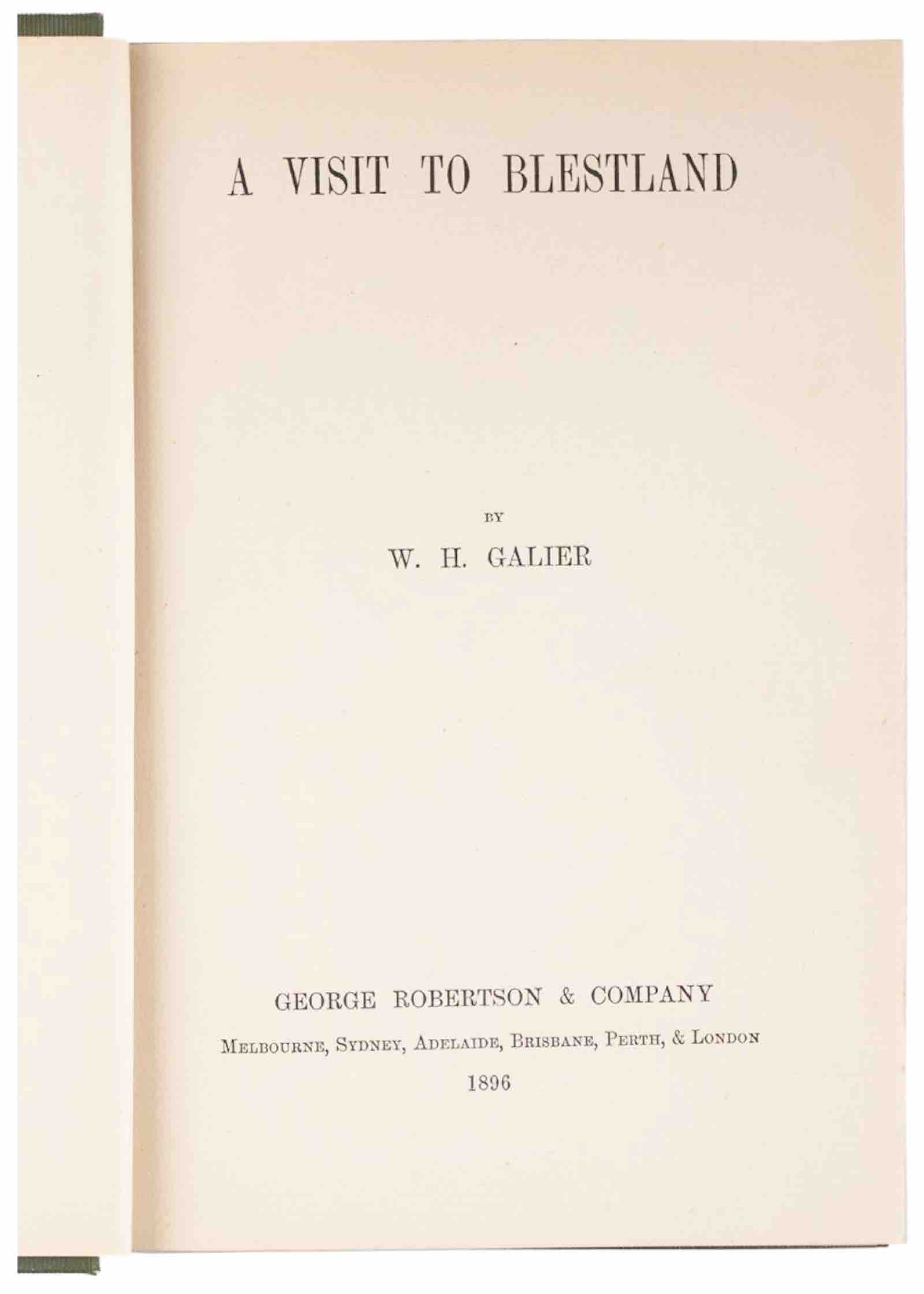 A Visit to Blestland by W.H. Galier