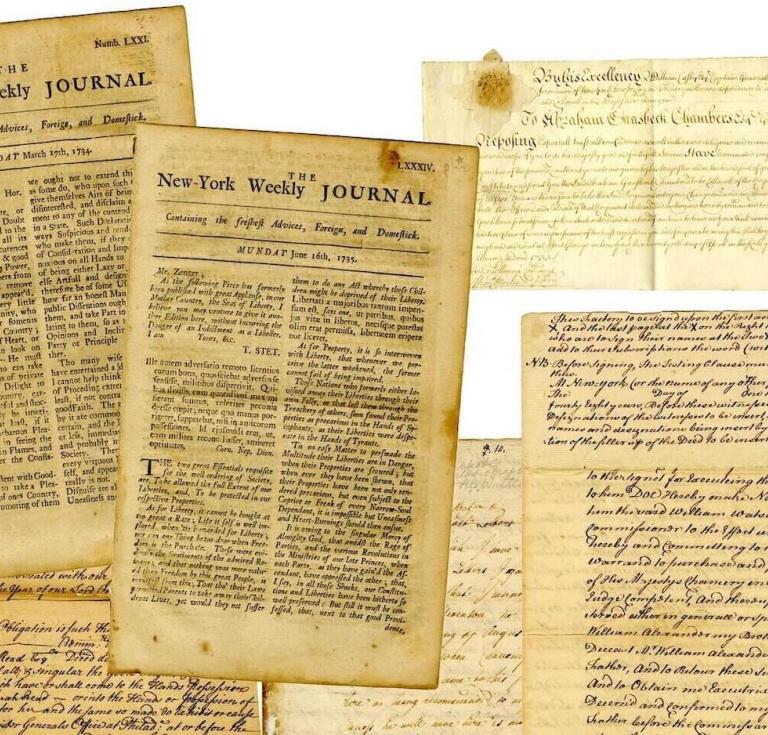 John Peter Zenger documents