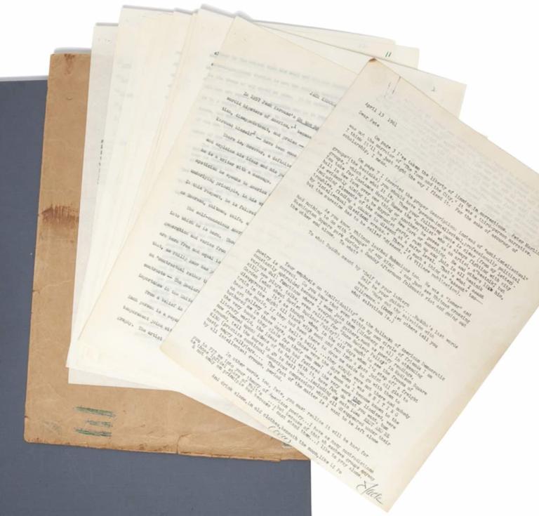 Collection documenting Kerouac’s correspondence with a scholar trying to position his work in the American canon