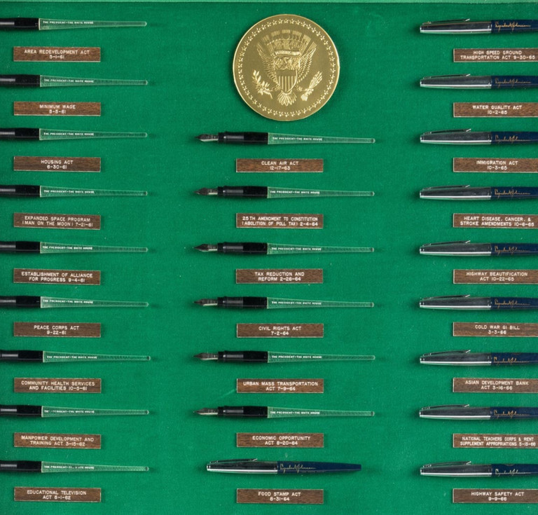 The JFK and LBJ pens