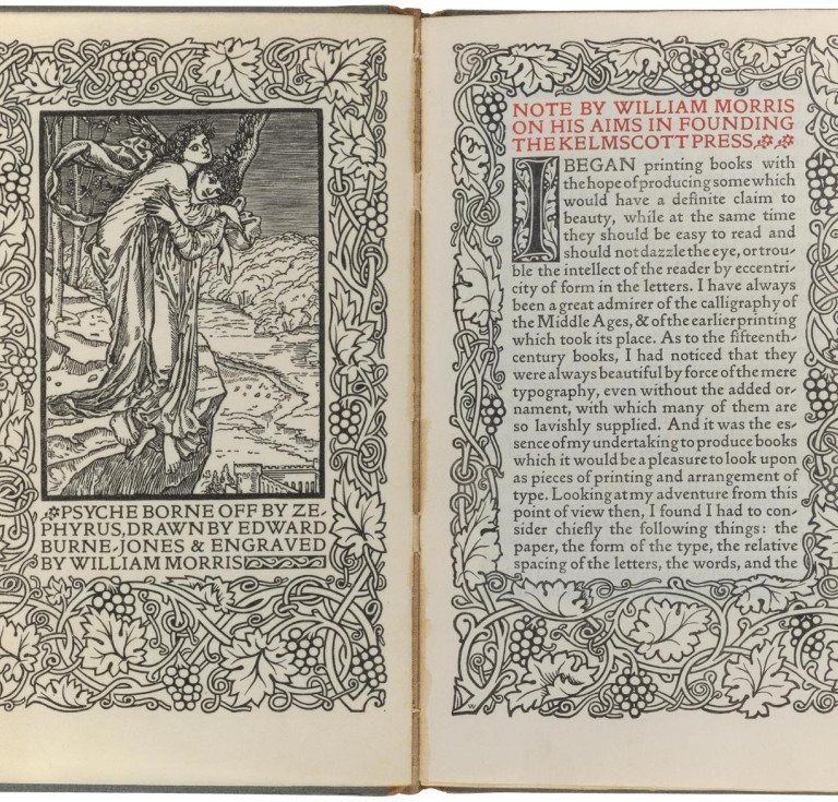 Opening from "A Note by William Morris On His Aims In Founding The Kelmscott Press"