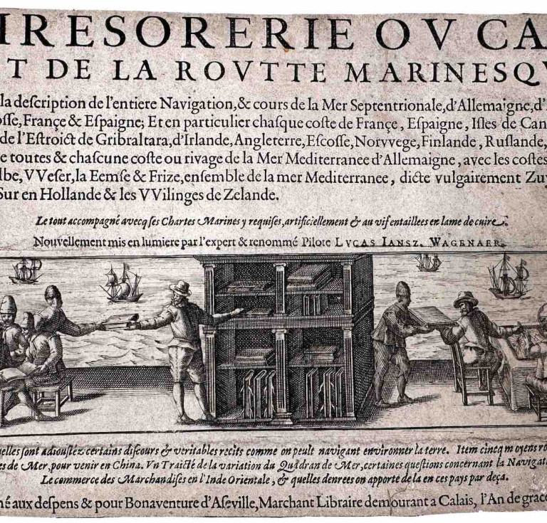 Lucas Janszoon Waghenaer, Thresoor Der Zeevaert… Amsterdam, Cornelius Claesz., [?1602]. Offered at £80,000.