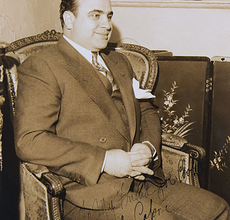 Al Capone signed photograph